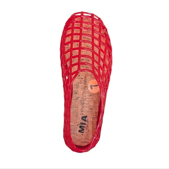MIA Red Darlene Mesh Flats Sz.7 - Picture 4 of 6